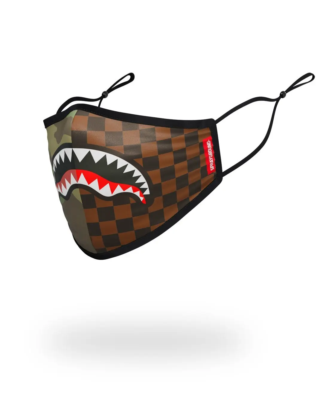 ADULT CHECKS & CAMO FORM FITTING FACE MASK - Image 2