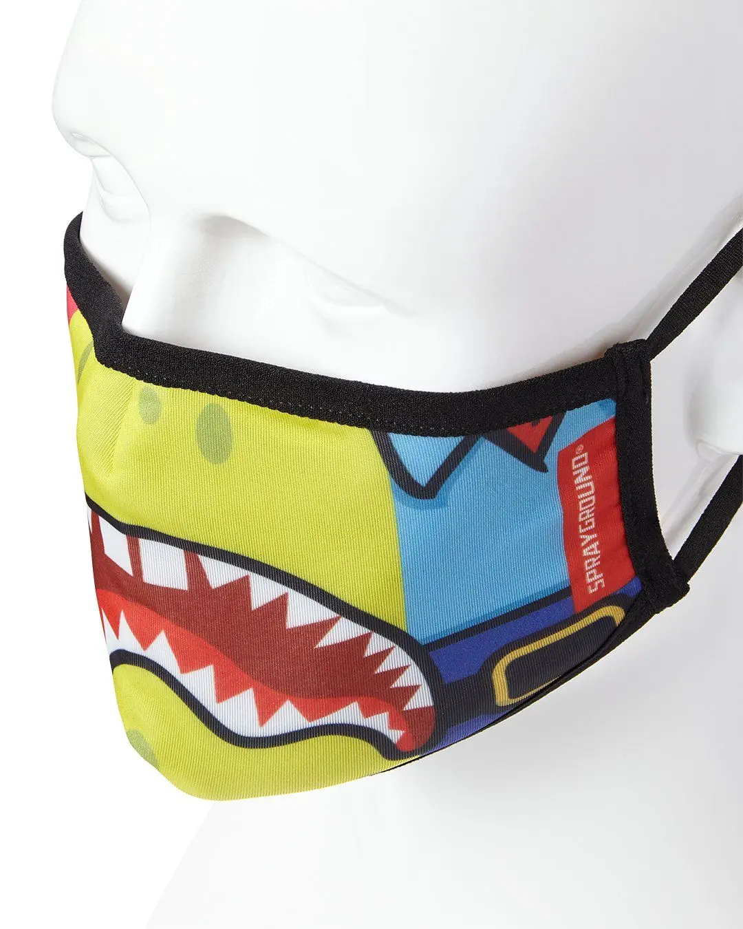 ADULT SPONGEBOB OG SHARK FORM FITTING FACE-COVERING - Image 3