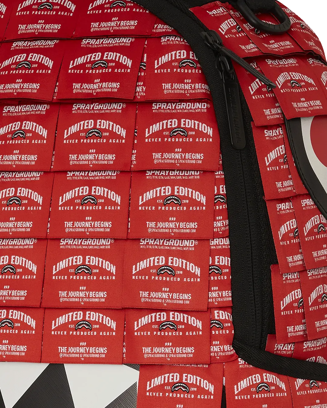 MADE OF WOVEN LABELS SHARK BACKPACK - Image 9